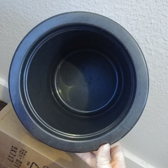 Vintage 70's Tupperware Ice Bucket Set Style 1683 1684 Dark Mocha Brown 3 Piece - Picture 5 of 9